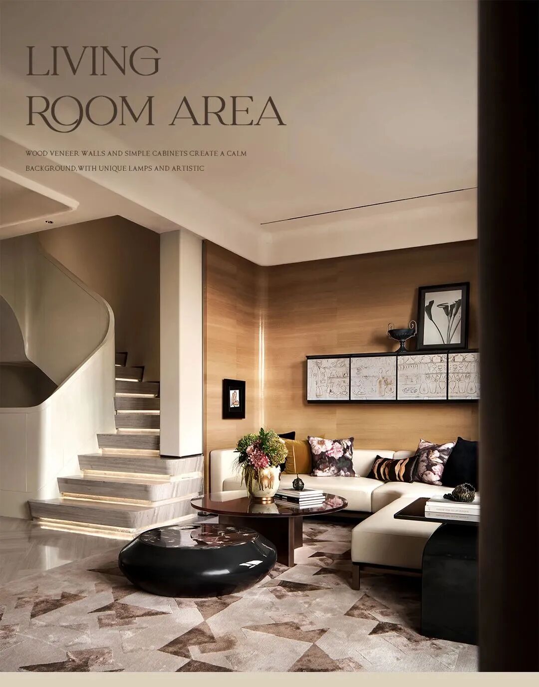 上海334㎡轻奢复古风样板间丨中国上海丨紫香舸设计-11