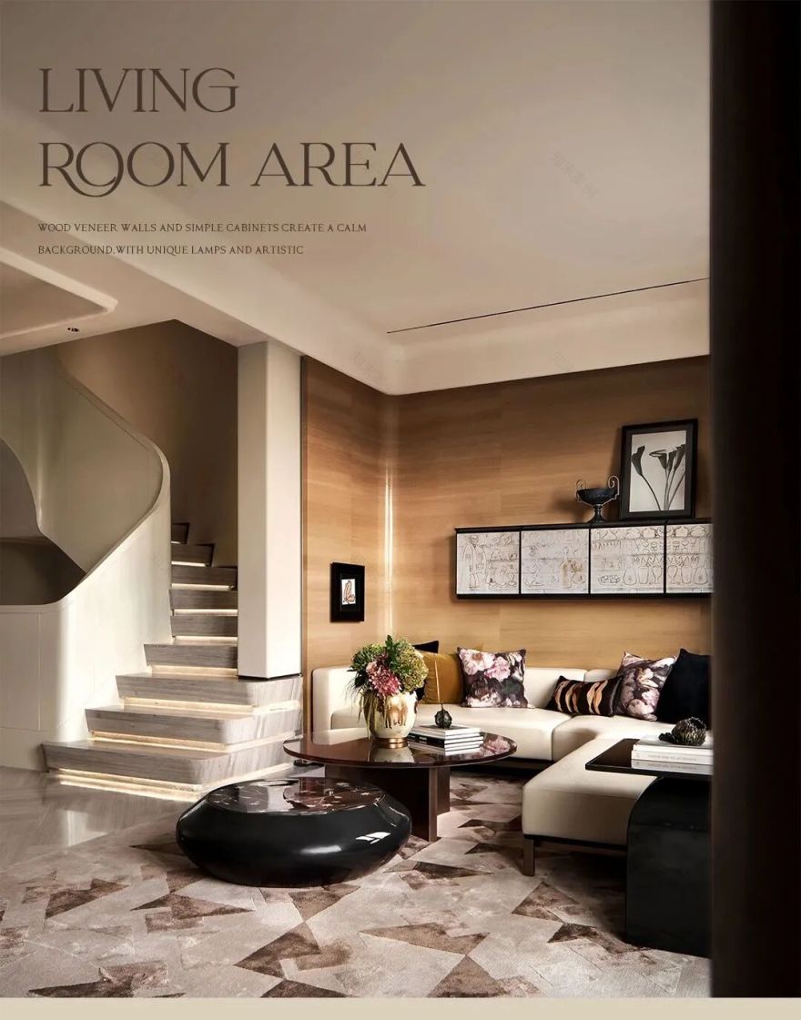 上海334㎡轻奢复古风样板间丨中国上海丨紫香舸设计-11