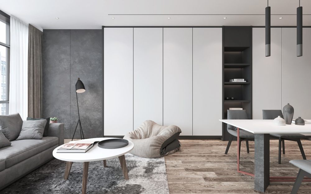 南京现代简约公寓-10