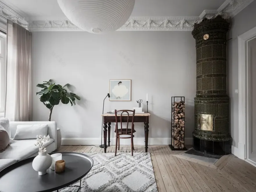 瑞典哥德堡温馨家庭公寓的现代改造-5