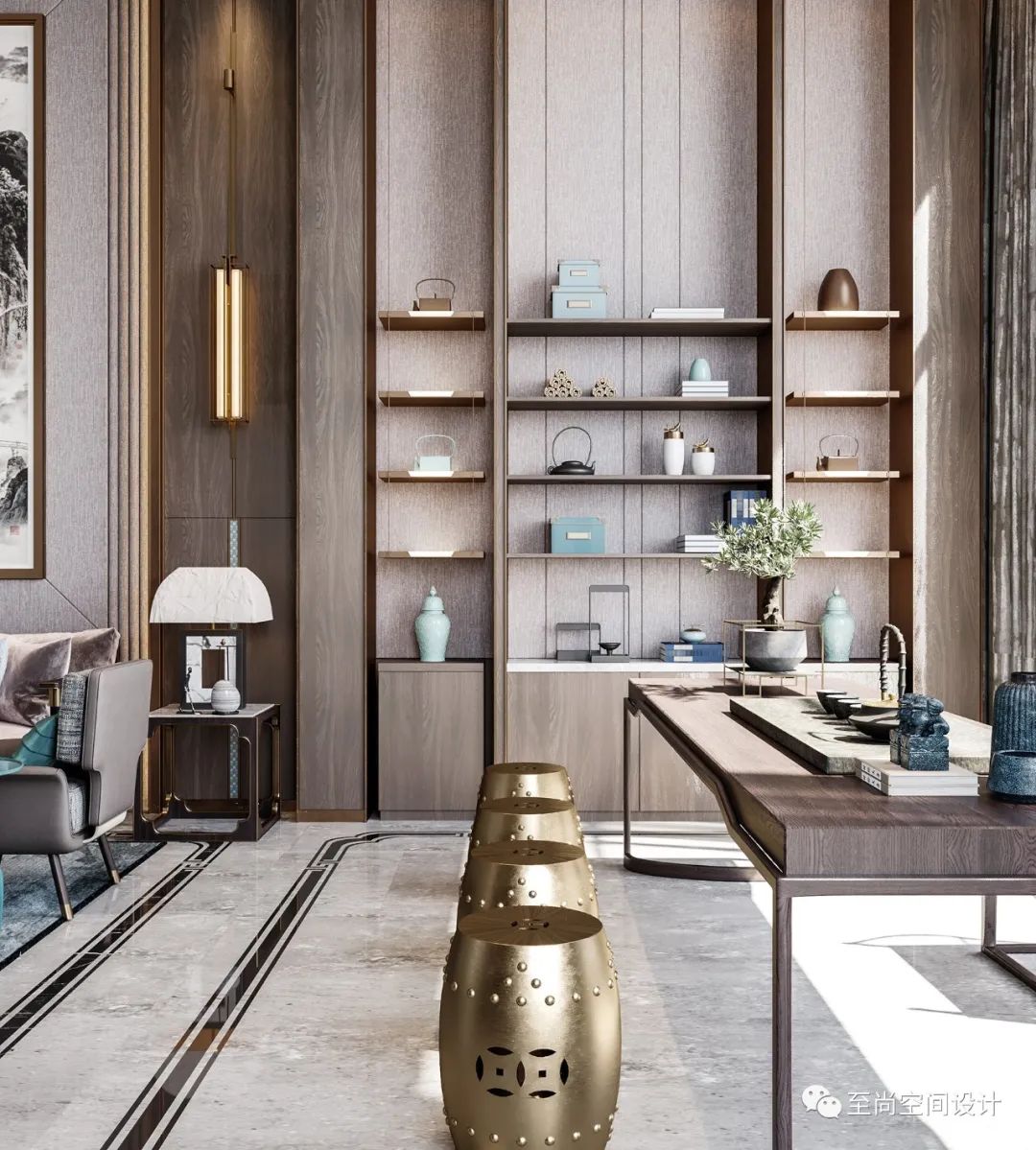 新中式风格丰泰华园别墅设计，诠释东方意境之美-11