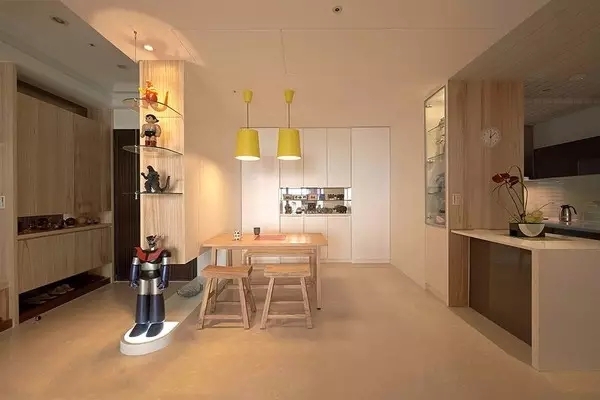 86㎡暖色原木风， 让安谧生活充满小情趣-7