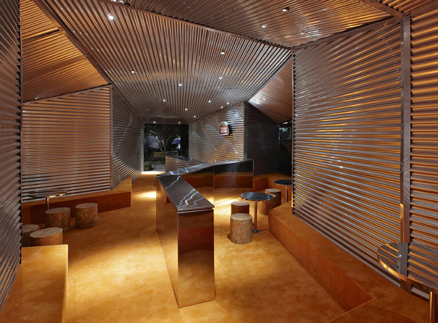 Bar Casa Cor · 极简钢架酒吧设计-3