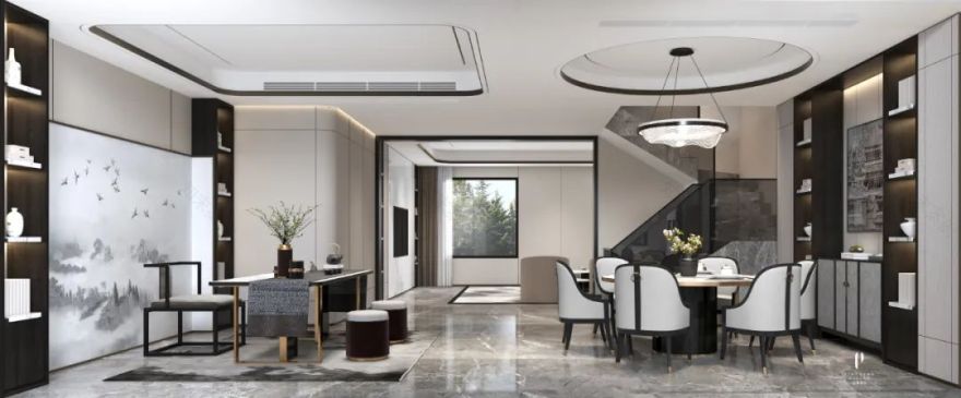 武汉品承设计 || 汤逊湖壹号别墅 || 新中式 || 416m²-65