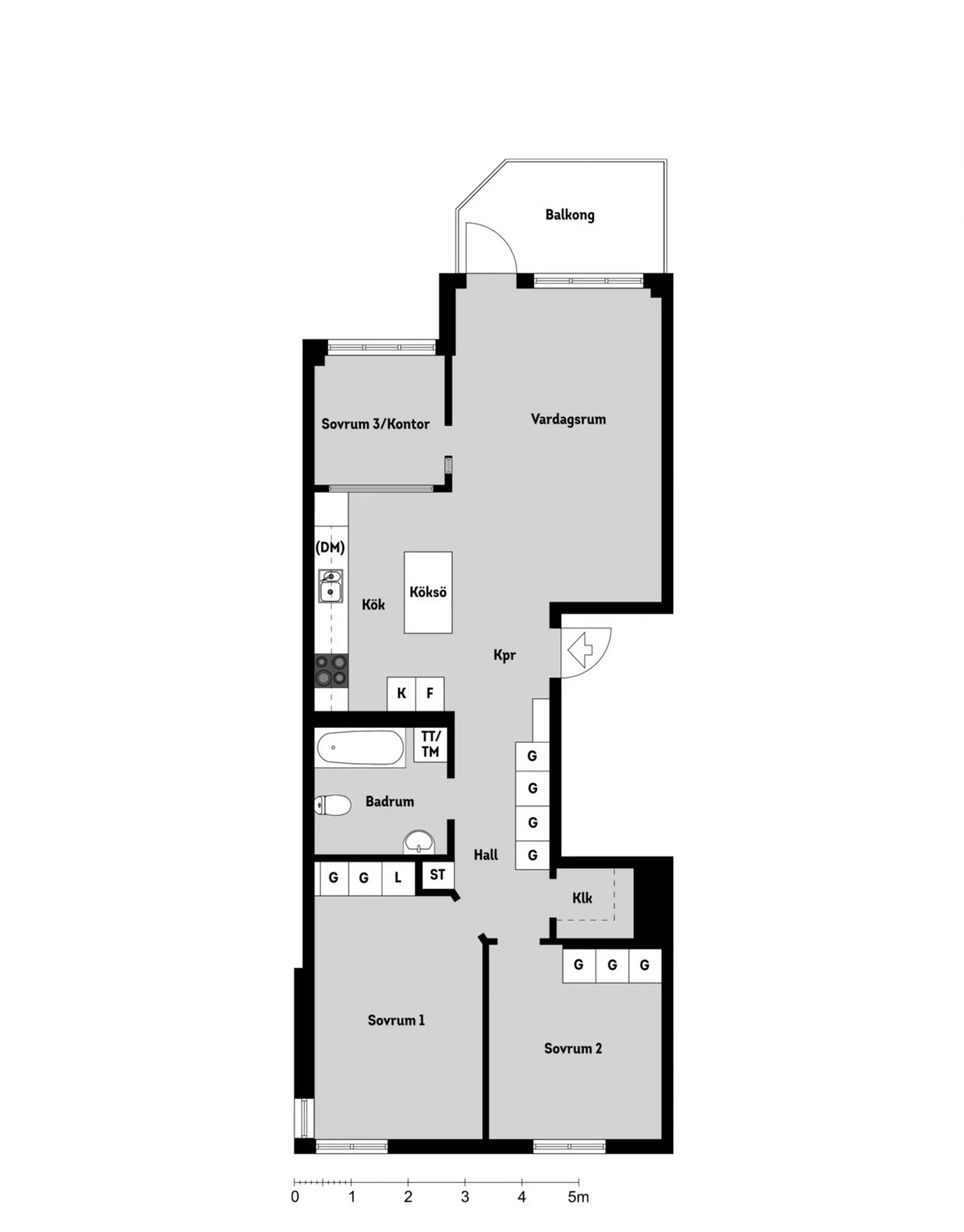 瑞典斯德哥尔摩明亮舒适两居室公寓设计-27
