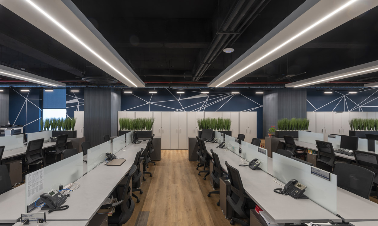 墨西哥城金融公司优雅办公空间-17