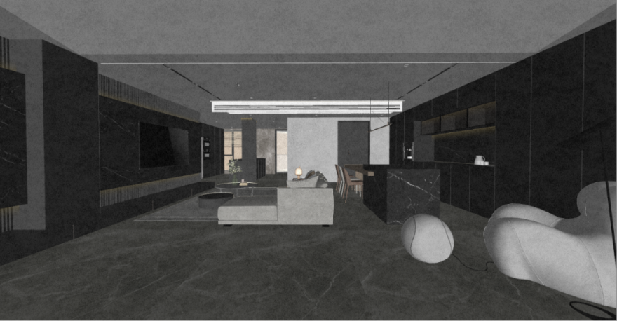 重庆壹号院暗黑风格现代极简设计丨中国重庆丨空一筑造-38