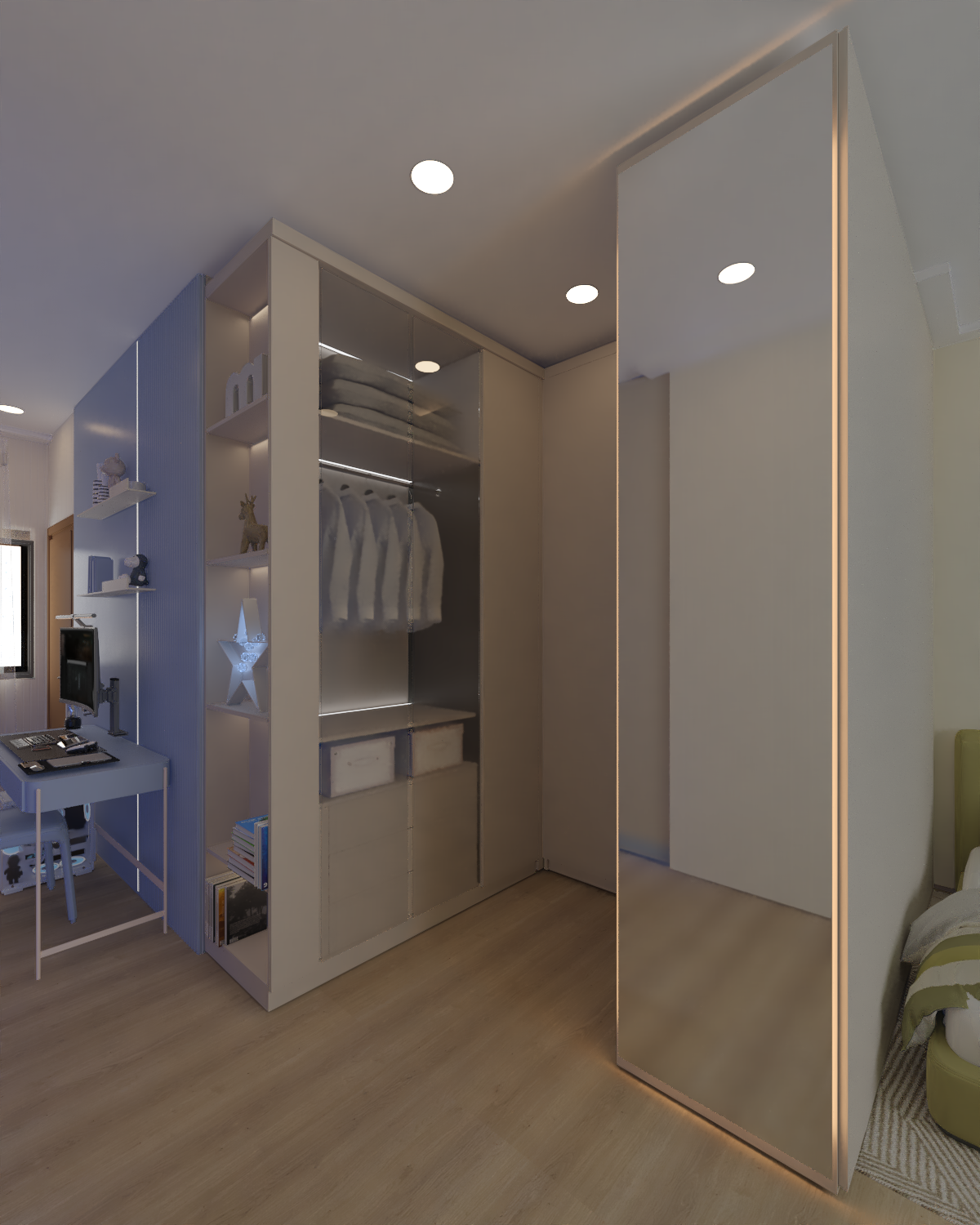 Kids Bedrooms Blue and Green-6