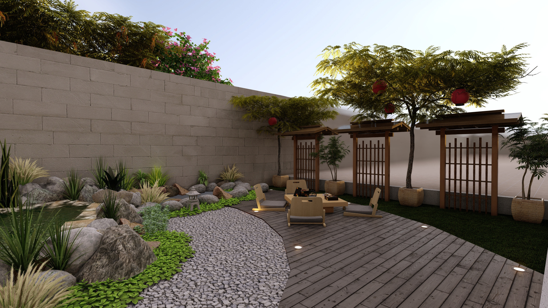 马斯喀特锦鲤鱼池及景观设计-4