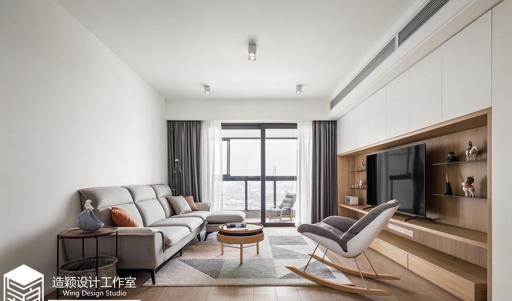 136㎡毛坯房变身简约温馨家园-0