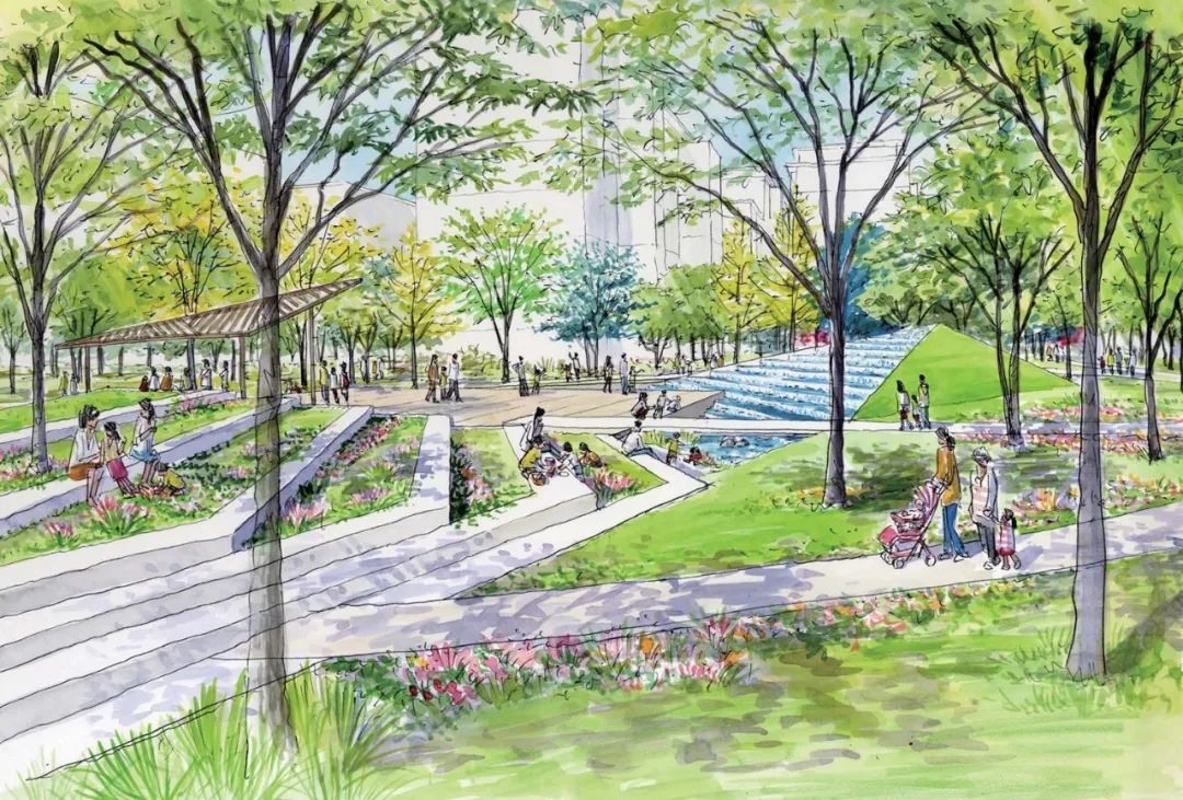 天津万科·翡翠嘉和丨中国天津丨宜德再音(上海)景观设计咨询有限公司,上海天华园林景观有限公司-34