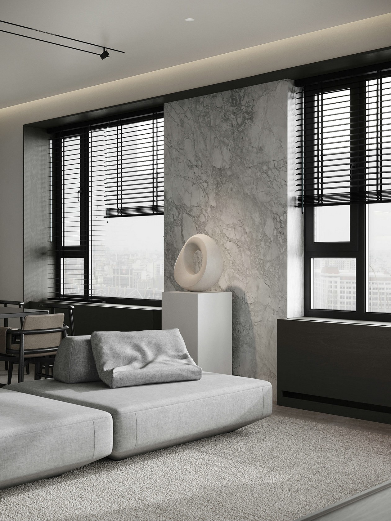 124㎡灰色系住宅设计-3