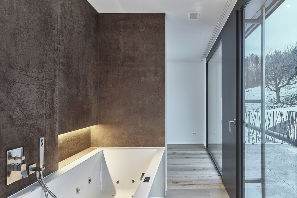 瑞士 Berna 住宅 | 融入景观的三层雕塑式建筑-27