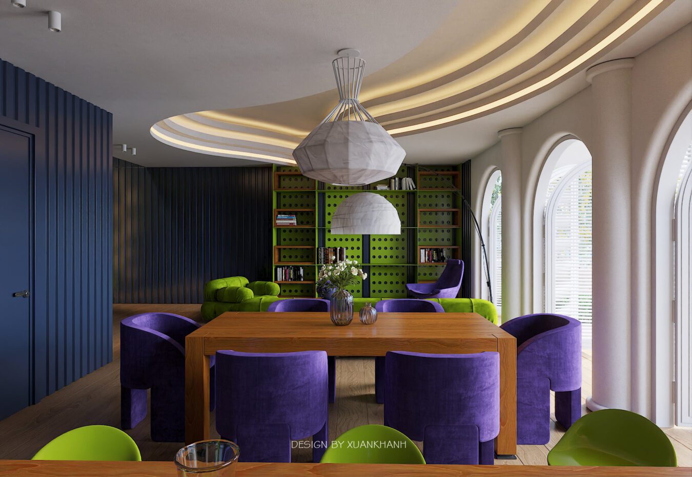 3D客厅室内模型丨Xuan Khanh-3