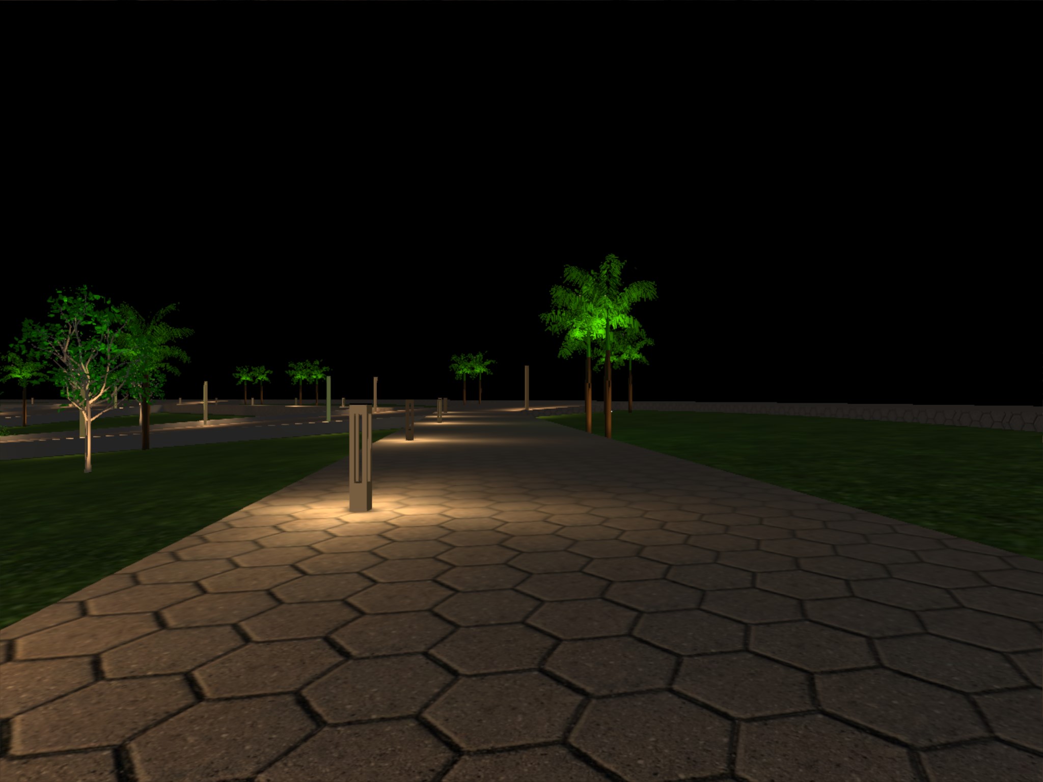 Main Square Landscape Lighting design-8