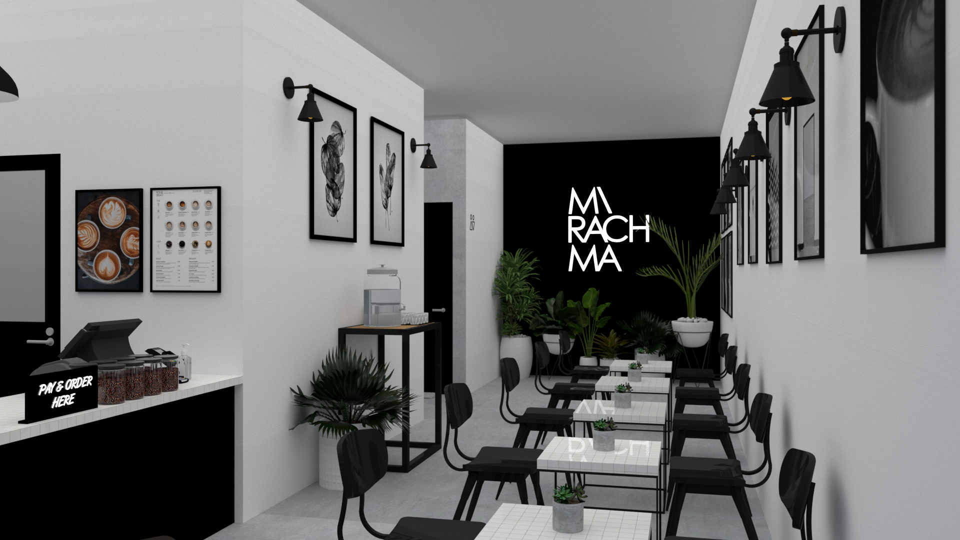 极简主义咖啡店丨Mirachma  Titik Hilang Design-11