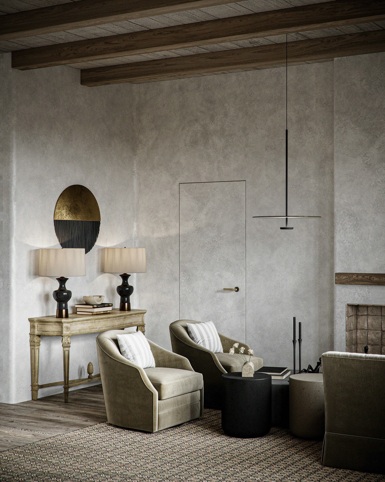 侘寂风复古平层-4