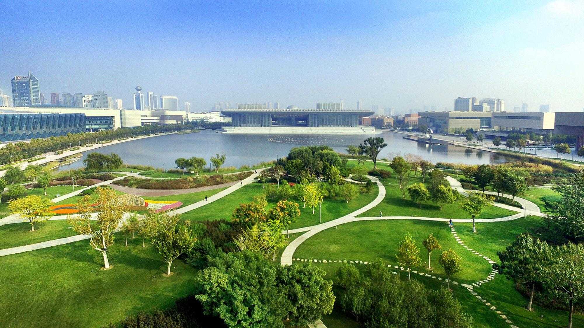 天津文化中心人工湖景观丨中国天津丨安博戴水道 Ramboll Studio-6