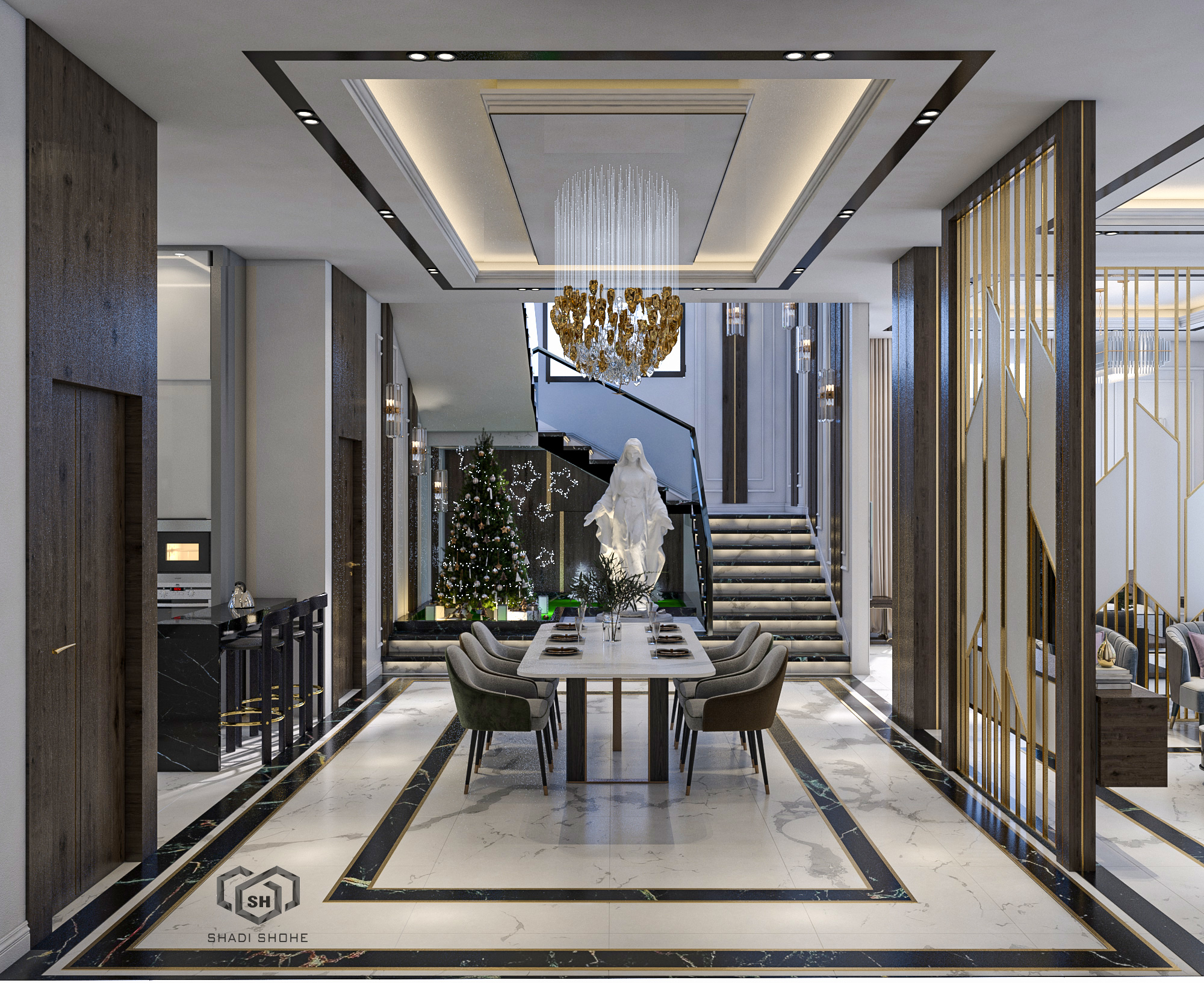 Luxury apartment in neoclassical style _Syria-0