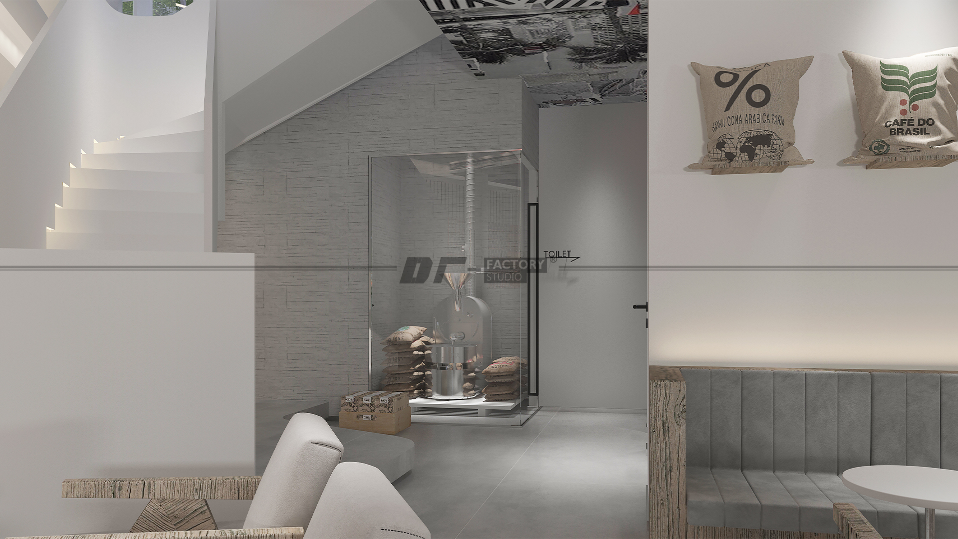 大理理想邦对角线咖啡馆丨中国大理丨鱼骨设计-14