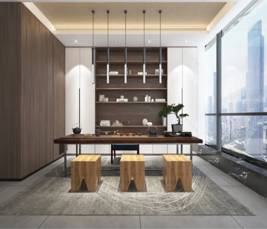 白盒纸办公空间 | 冷色艺术的办公设计-23