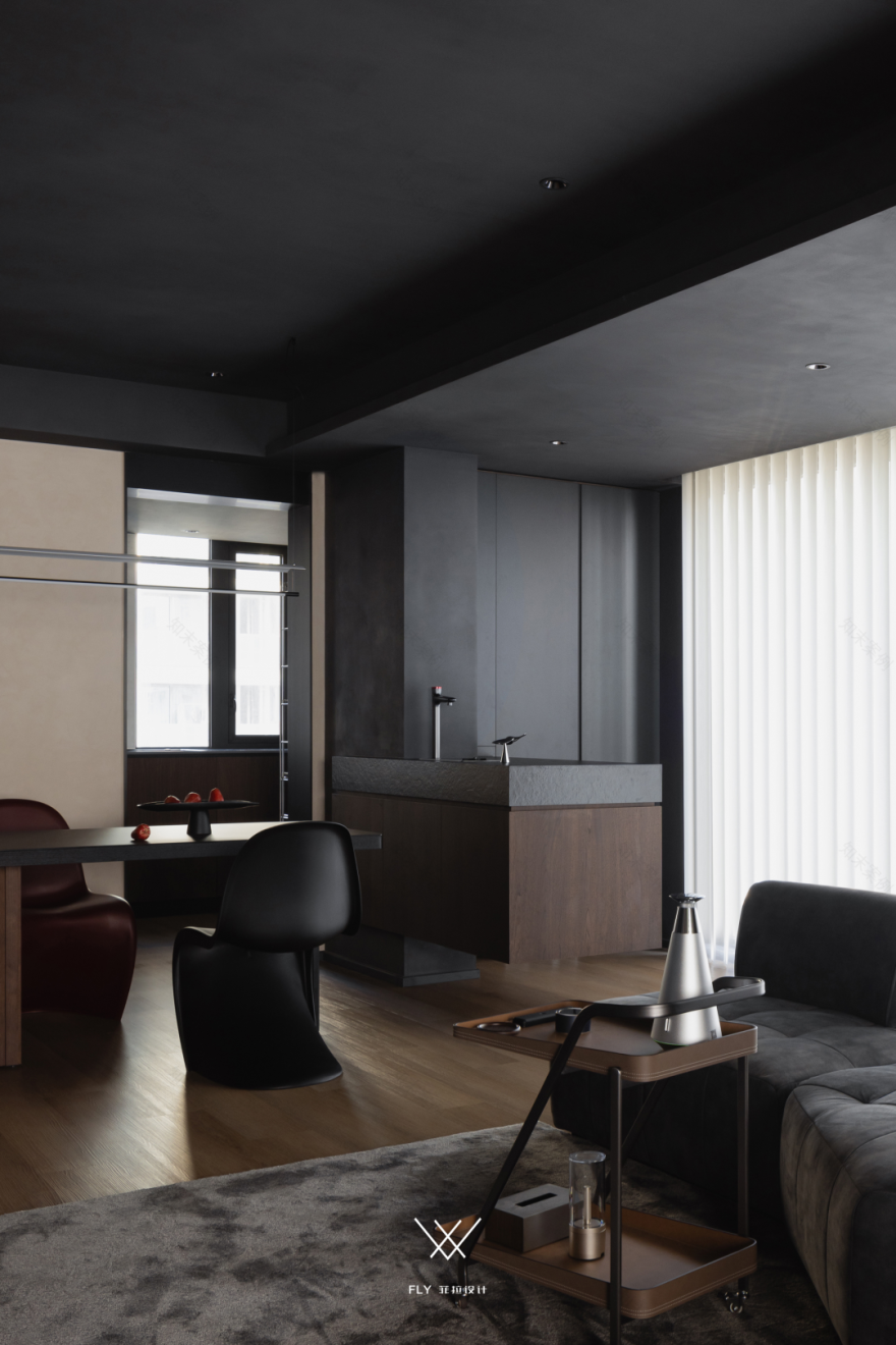 极简黑境·属于他们的暗调温柔丨中国杭州丨菲拉设计-18