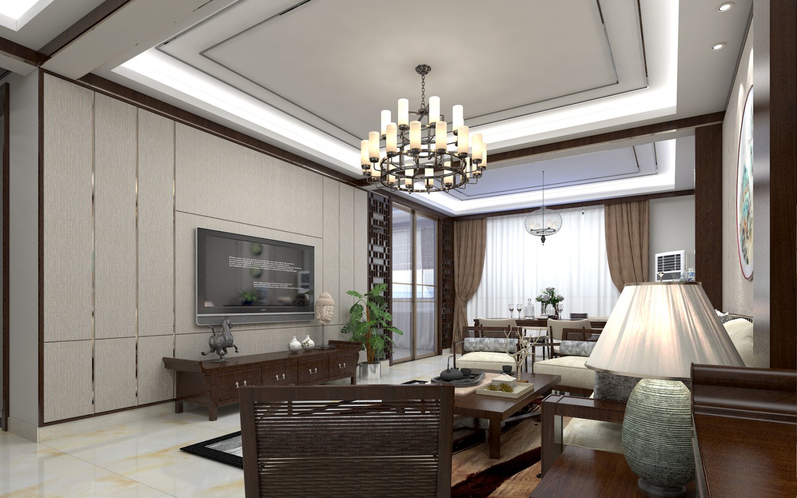 青岛栖霞中和住宅楼新中式设计-6