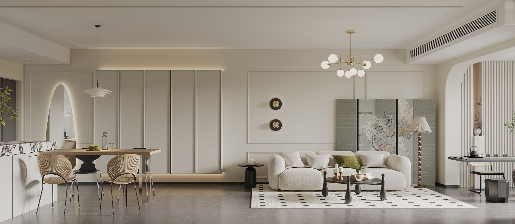 法式客餐厅效果图表现-2