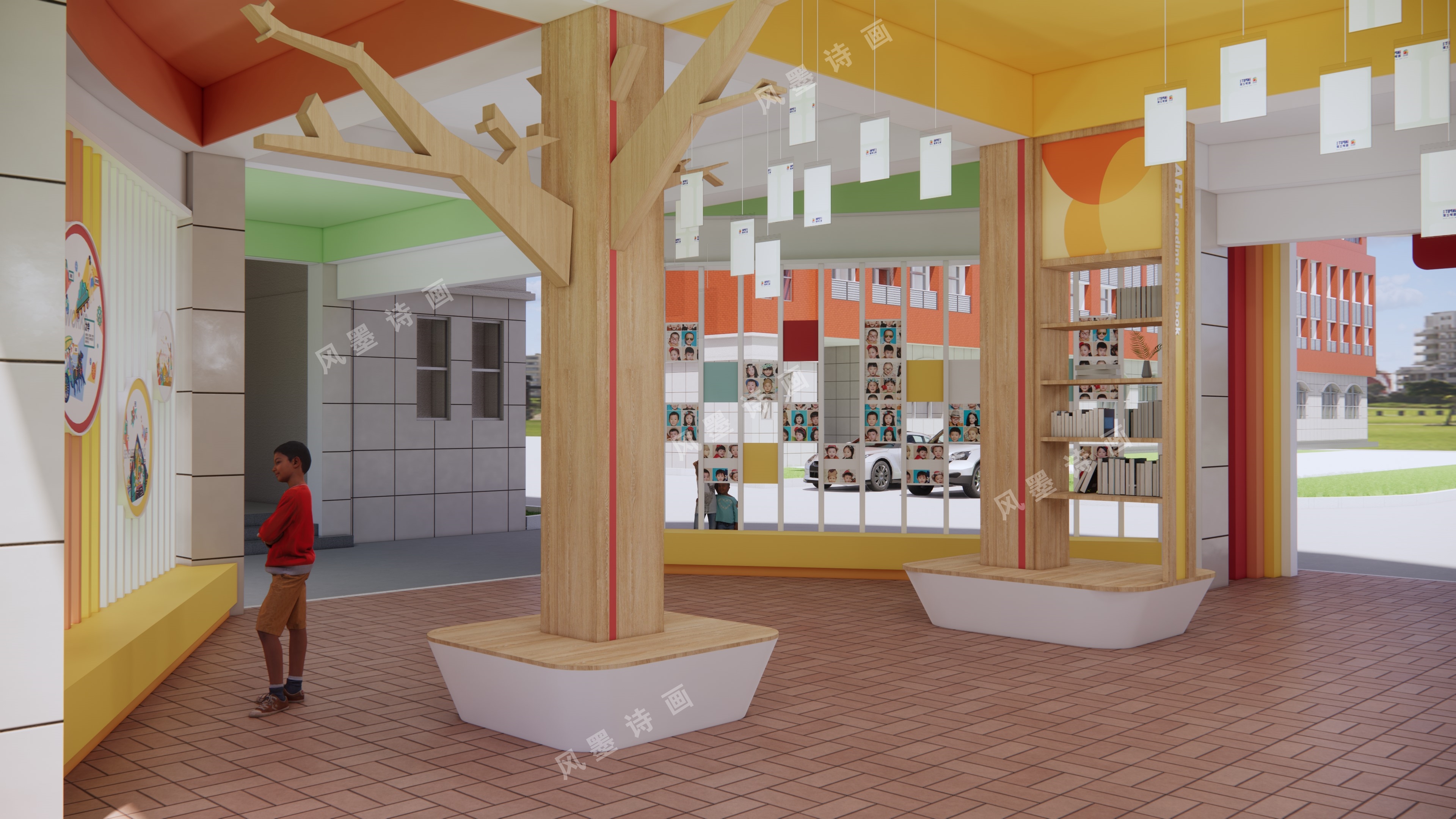 某学校长廊设计-43