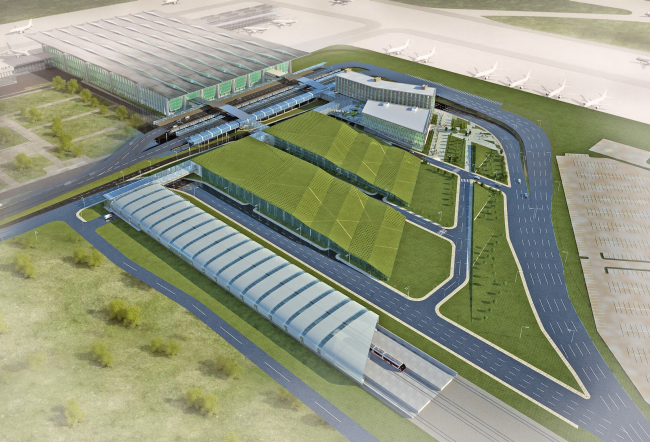 Pulkovo机场附近商业中心和酒店丨俄罗斯圣彼得堡丨A  Len,Nicholas Grimshaw,Rambol-20