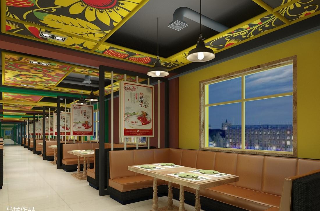 
周口火锅店装饰装修设计方案 -5