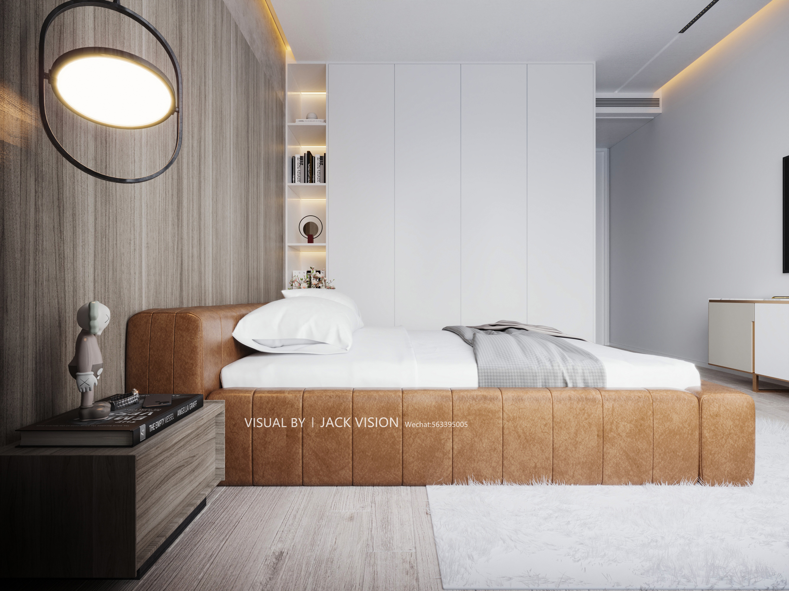 现代极简卧室设计案例-7