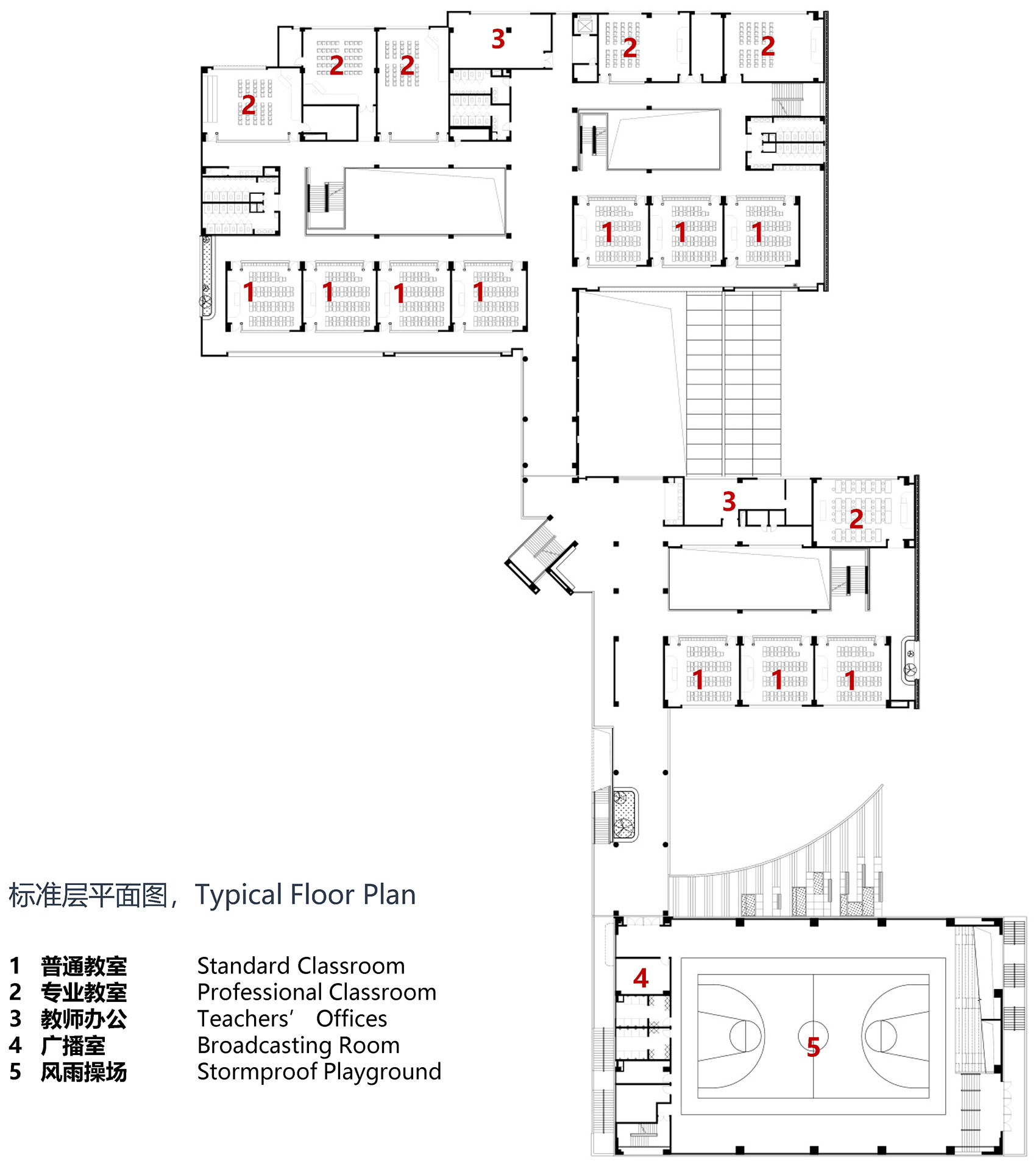 杭州师范大学附属竞潮小学及幼儿园丨中国杭州丨UA尤安设计-94