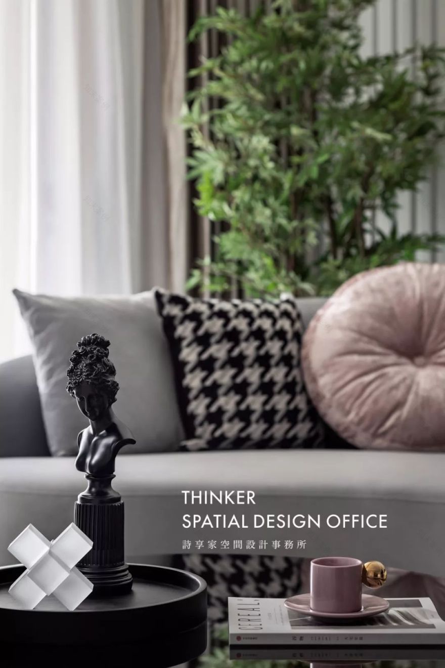 浪漫轻奢,曲线之美——141㎡华润翡翠城现代家居设计-38