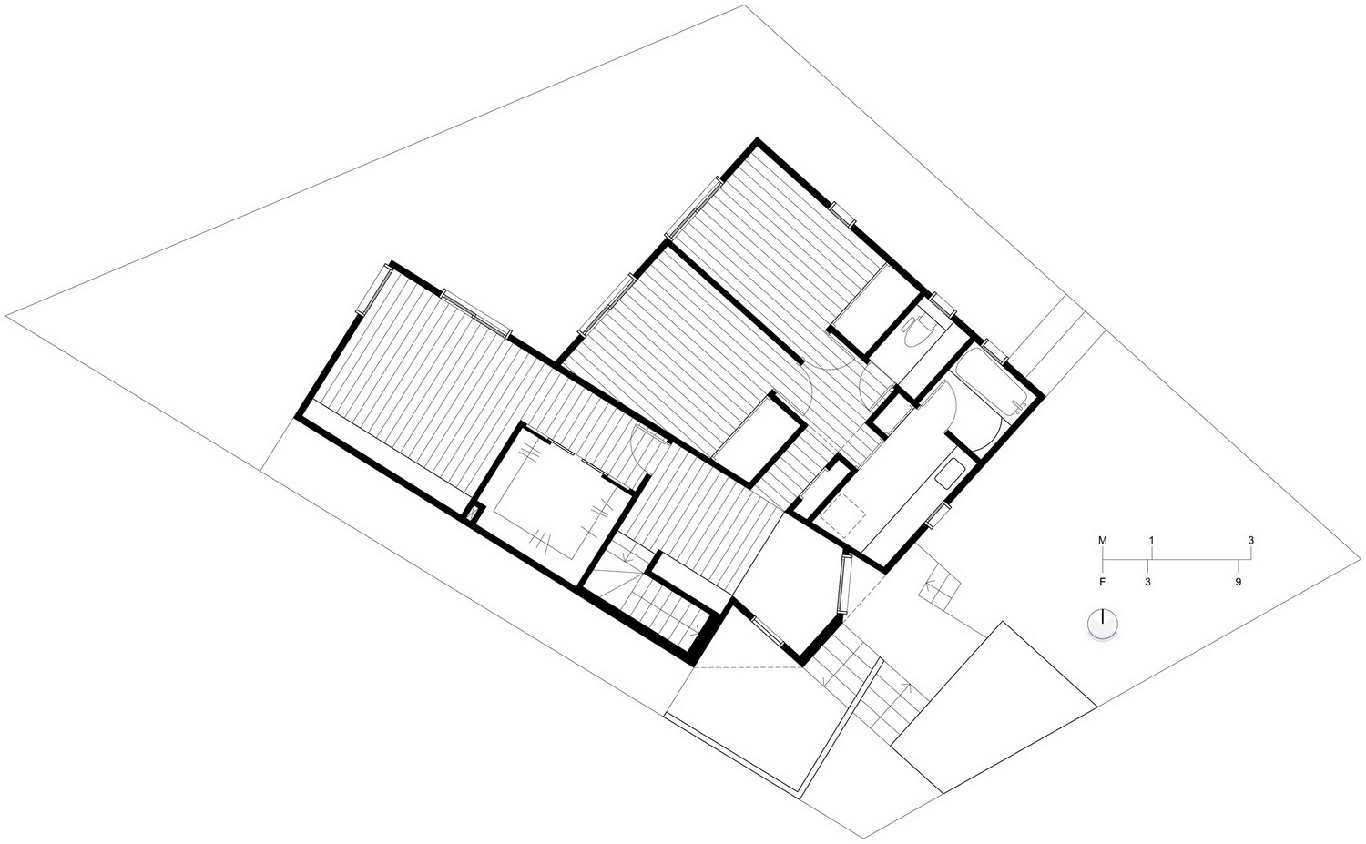 日本宝冢 Nomura24 别墅——白色木质结构与多边形空间之美-34