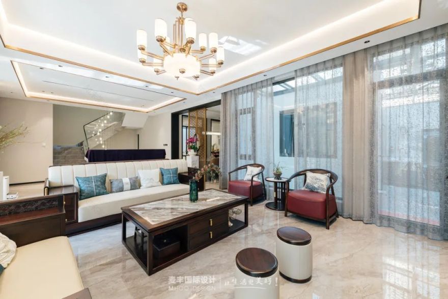 MHOO|绿城诚园380㎡中式轻奢:在时光里,晕染东方诗意-5