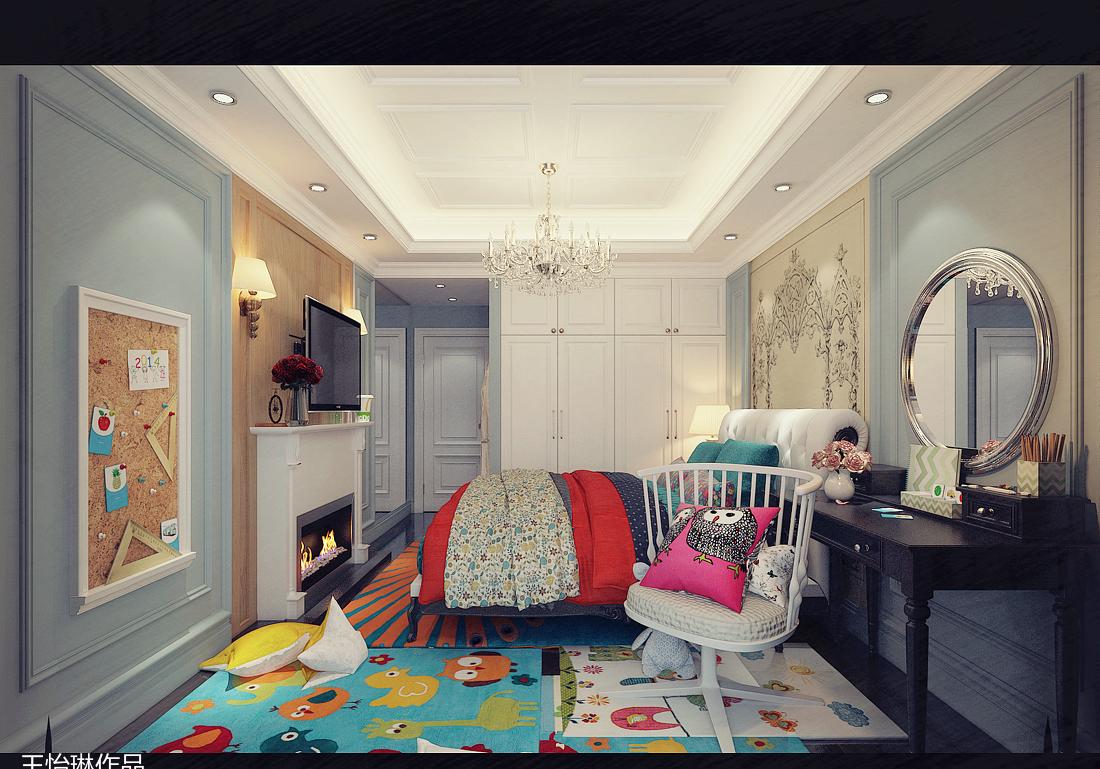 
传统美式室内设计方案 -4