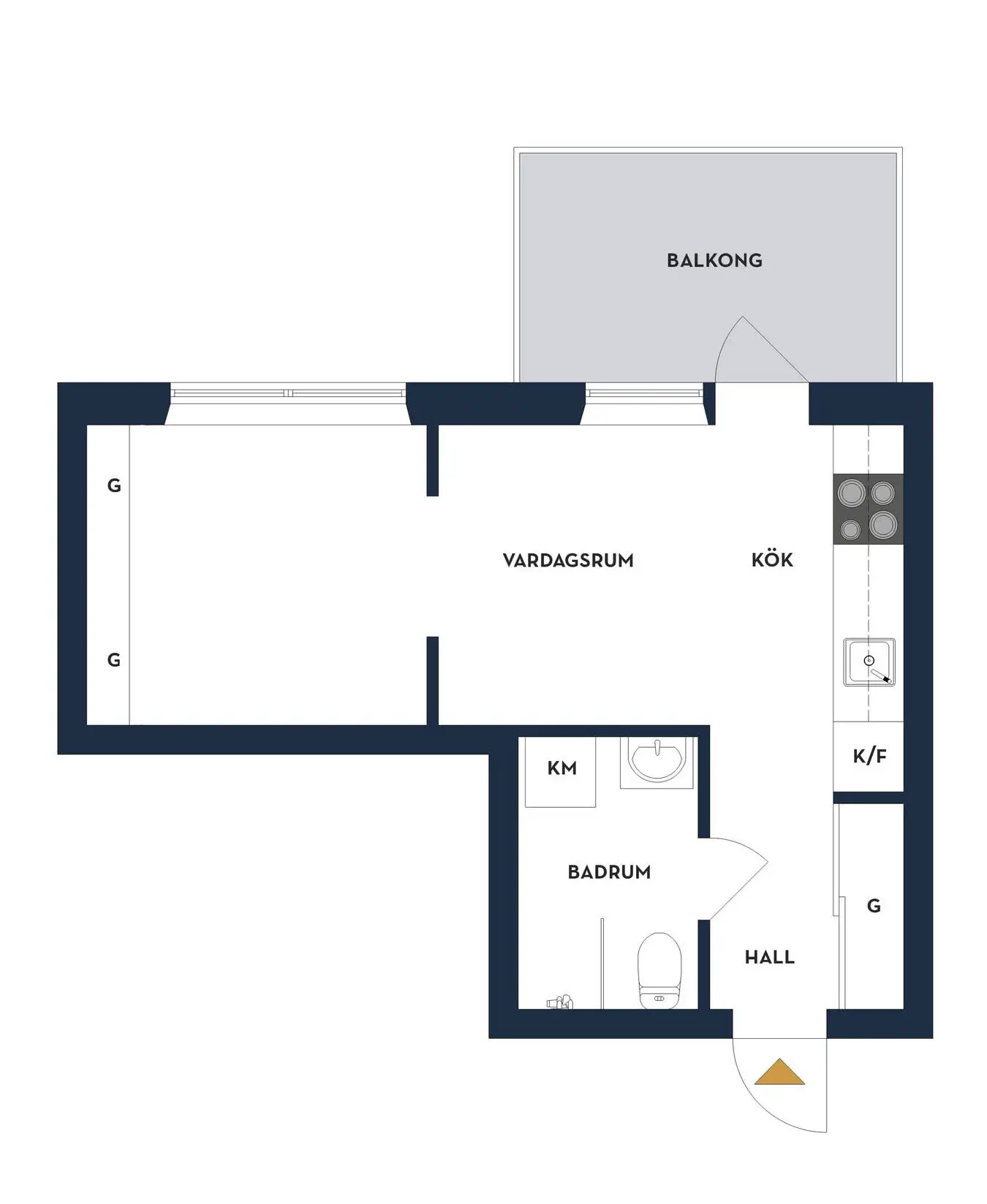瑞典 33m²精致一居,现代功能之选-15