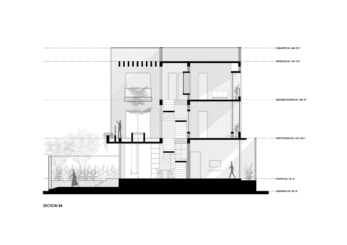 悬浮庭院住宅丨印度丨TRAANSPACE-19