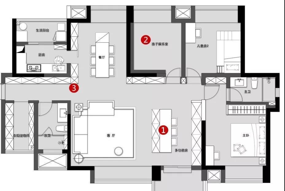 49 万打造 150 平高级感性冷淡风家居设计-7