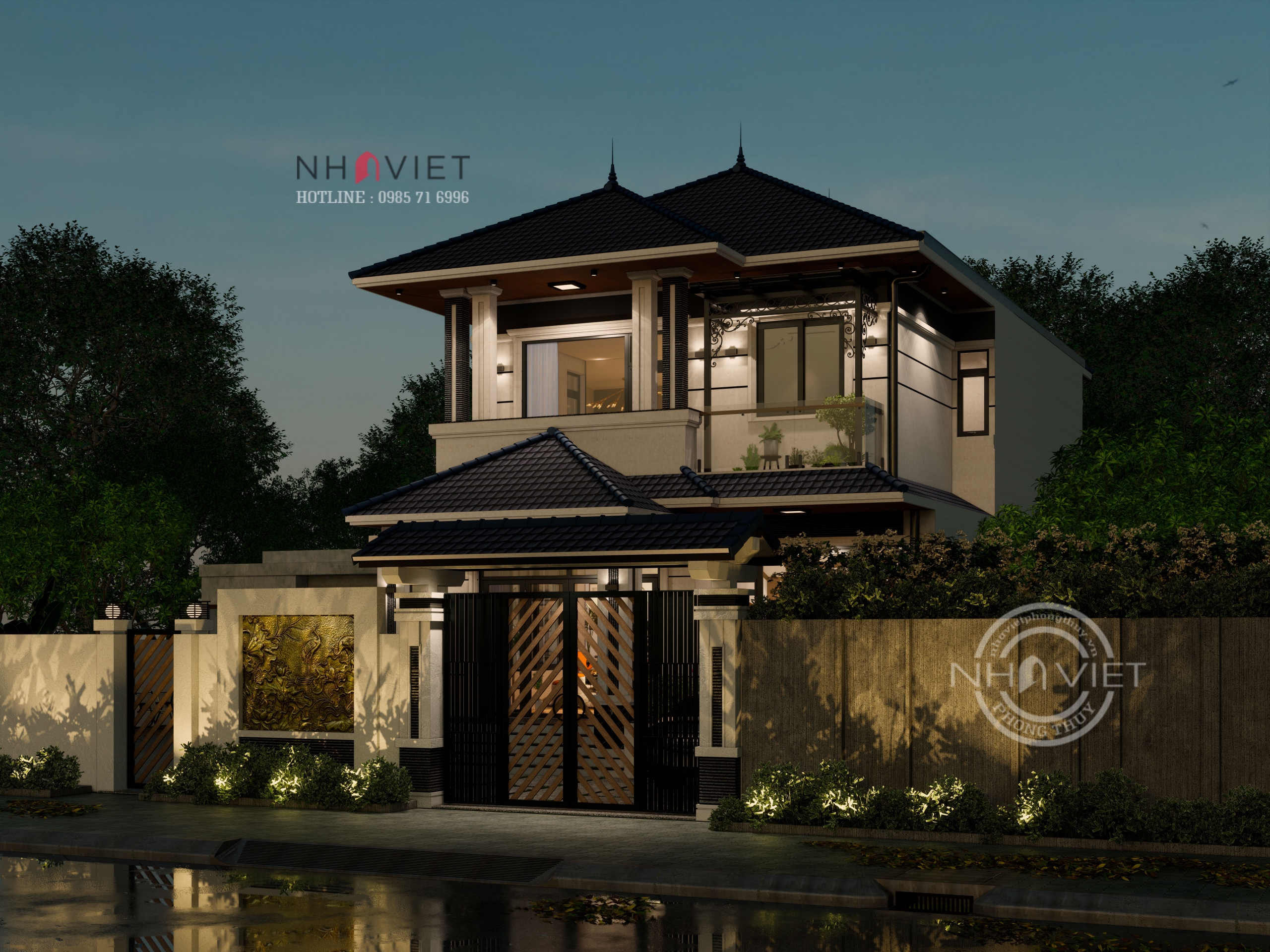 2层8米宽日式屋顶别墅设计方案-4