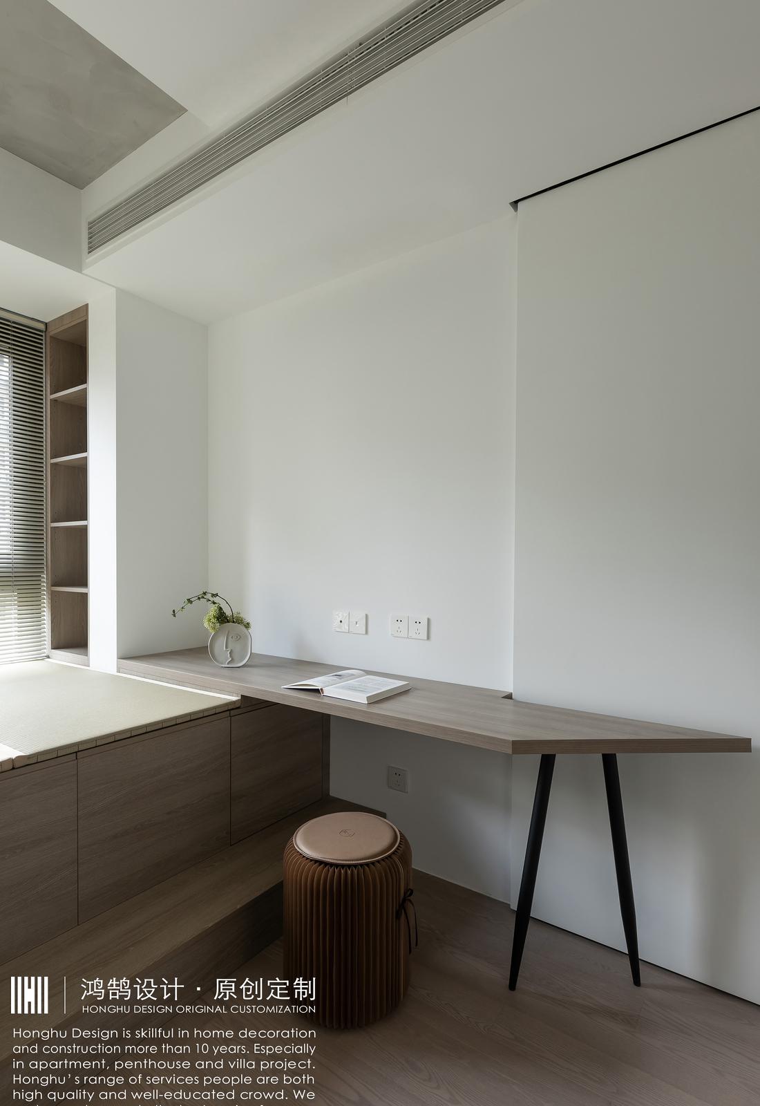 奶油中古风平层设计-23