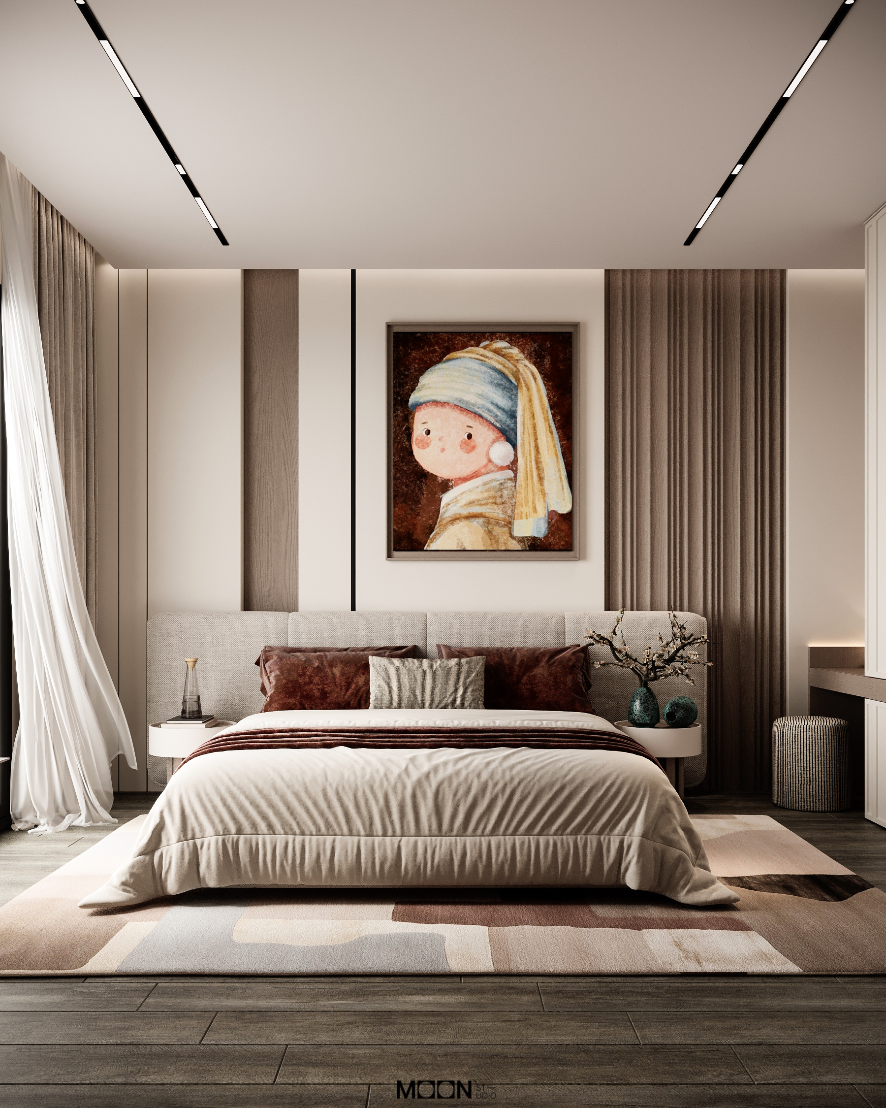 女孩房设计 · 15平方米丨阿联酋迪拜丨Moon Studio-2