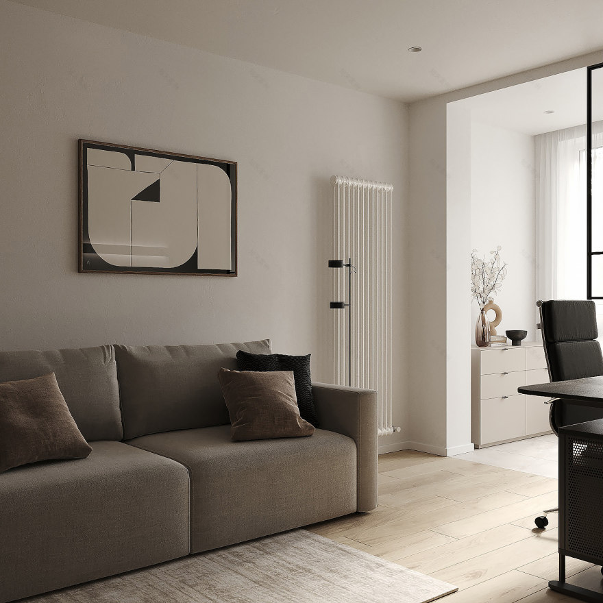 公寓简约室内设计丨乌克兰利沃夫-34