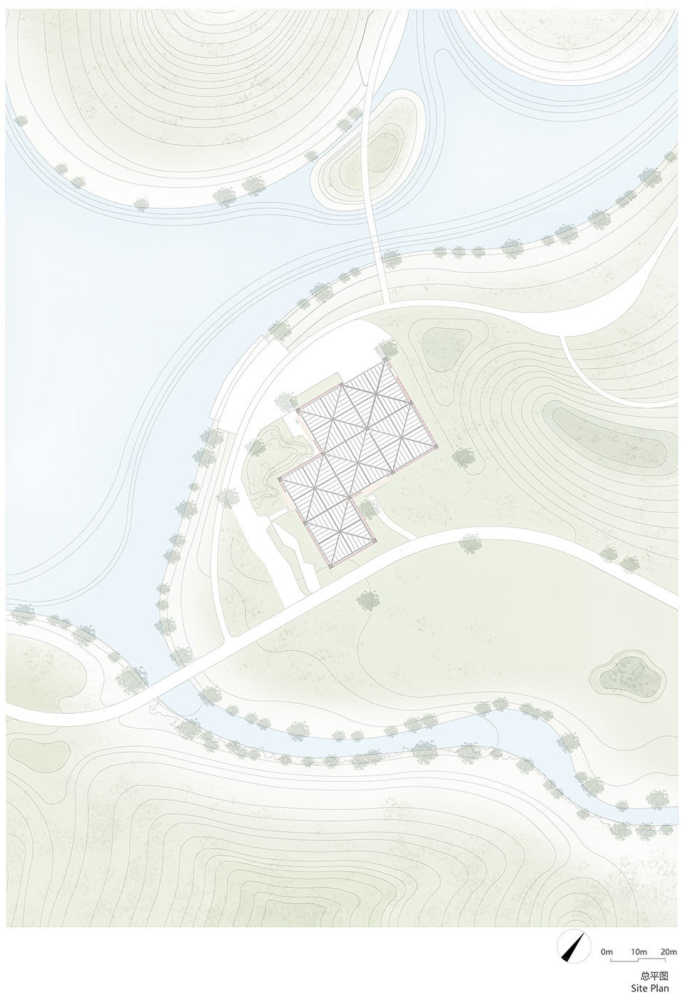 衡水植物园温室展览馆丨中国河北丨空格建筑-8