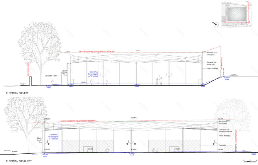 巴黎附近体育建筑丨法国巴黎丨Explorations Architecture-54
