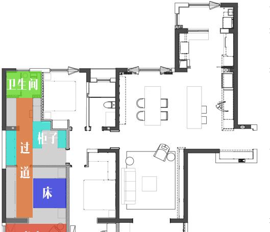 现代工业风精装房改造-37