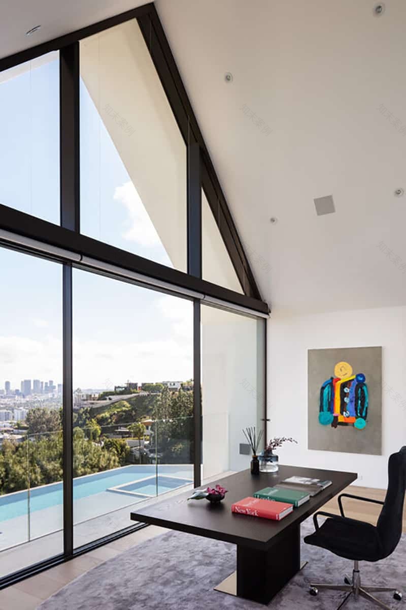 Fascinating minimalist home is cantilevered over the Los Angeles hills-25