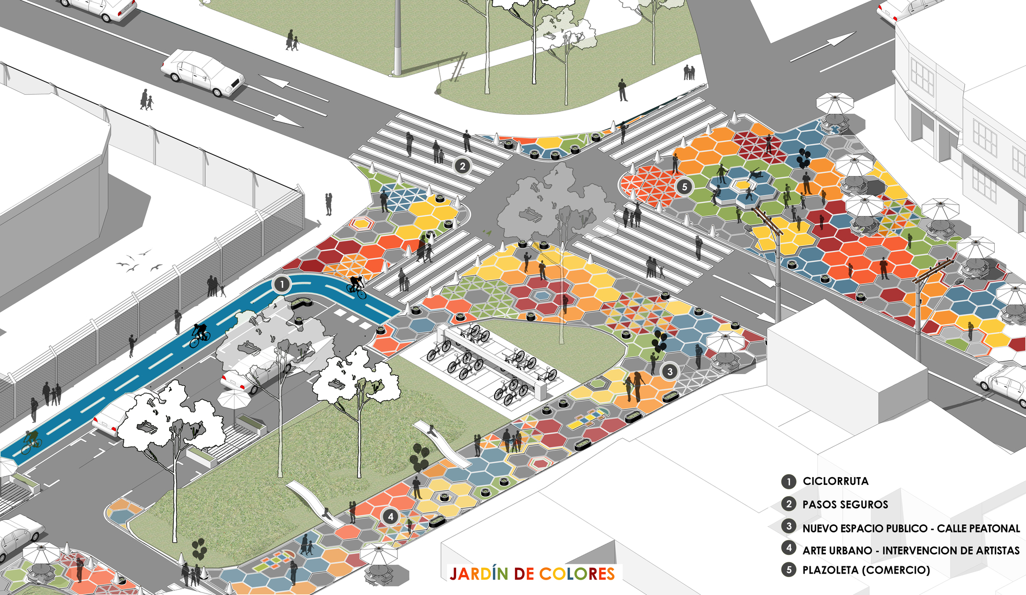 Intervención Calle Consciente, un jardín de colores(2019)(Arquiurbano Taller)设计-54