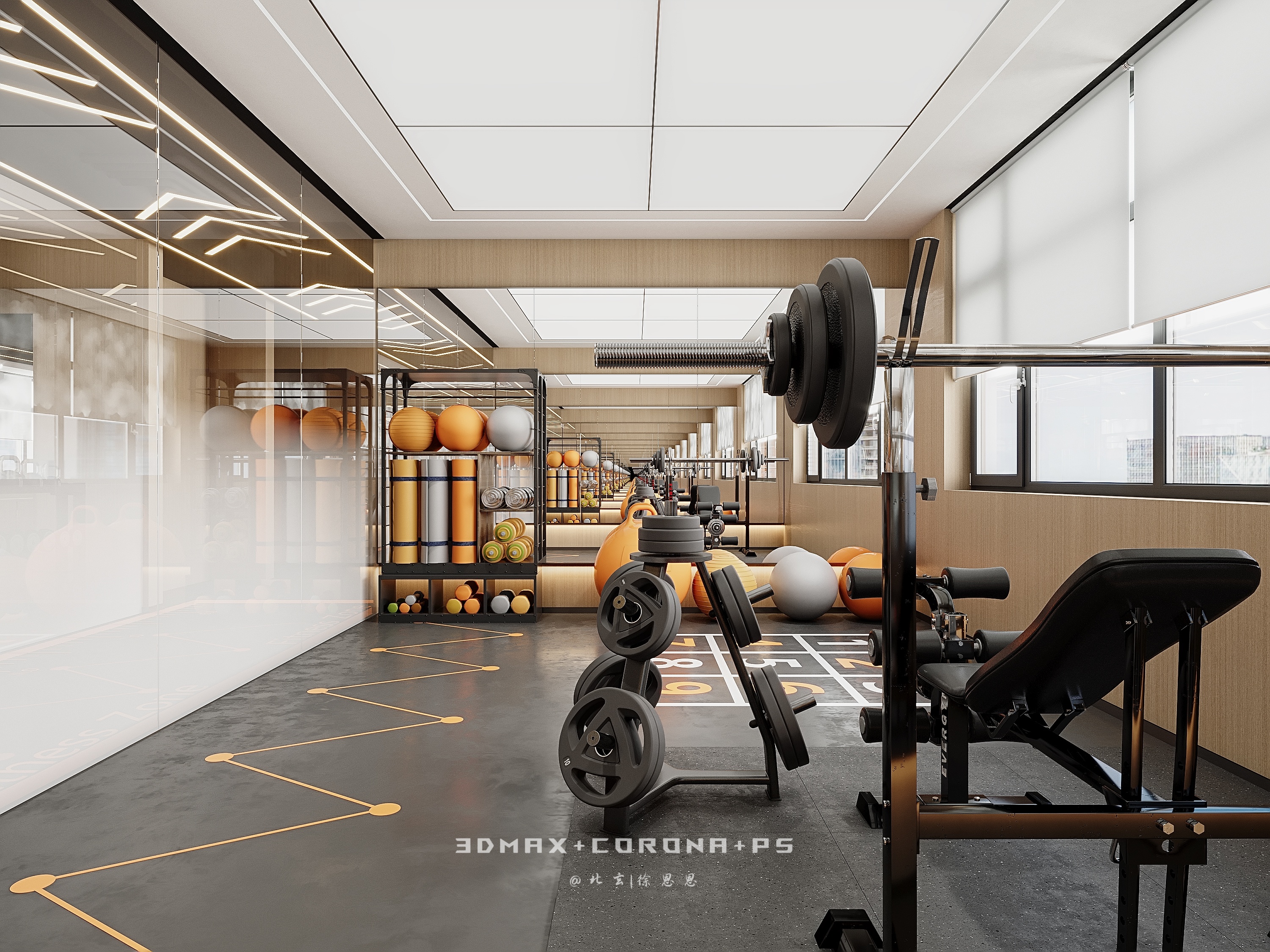 健身房 | 用钢铁美学重构都市人的精神避难所-8